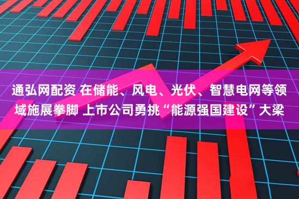 通弘网配资 在储能、风电、光伏、智慧电网等领域施展拳脚 上市公司勇挑“能源强国建设”大梁
